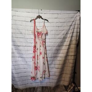Scooter Brown Girls Cold shoulder Maxi Dress